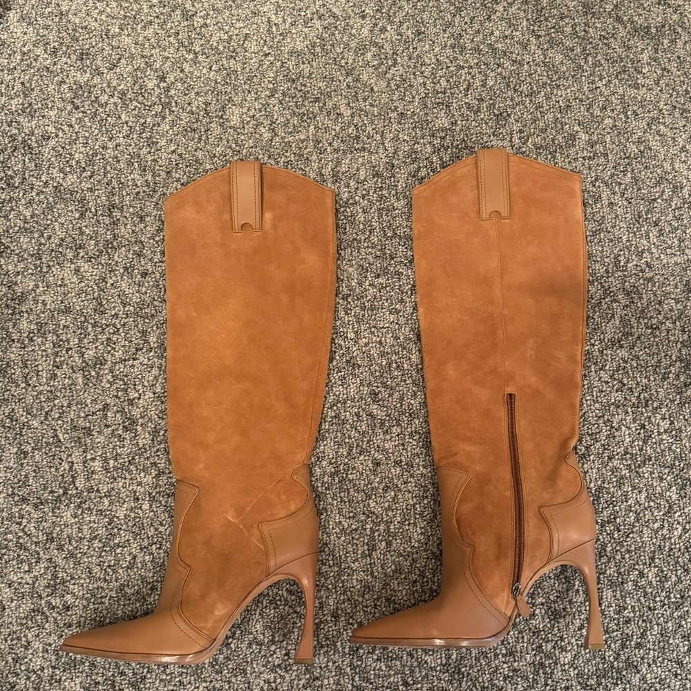 Alexandre Birman Mixed Leather Western boot